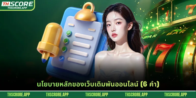 นโยบายหลักของเว็บเดิมพันออนไลน์ (6 คำ)
